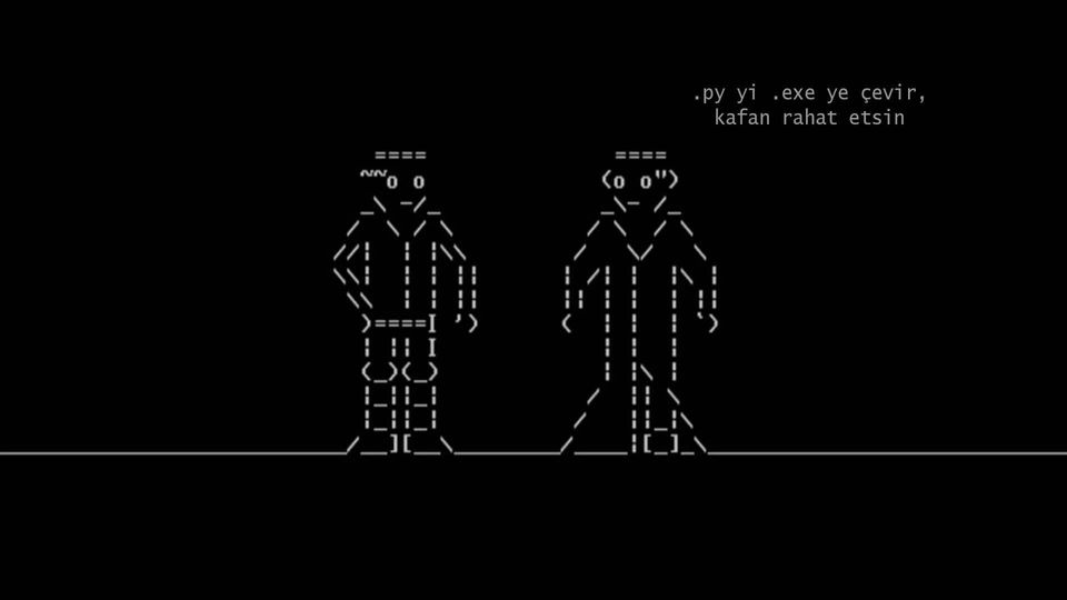Python .py Uzantısını .exe Uzantısına Çevirme